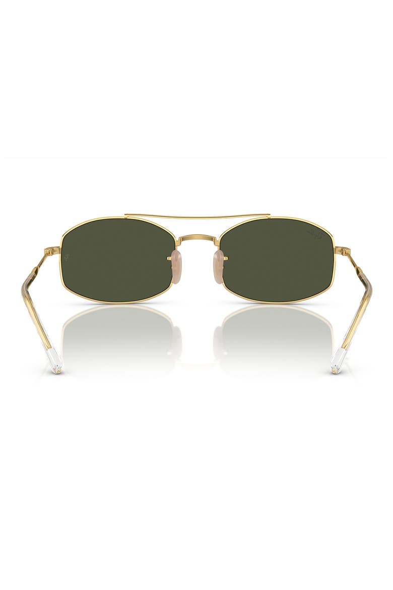 54mm Oval Sunglasses, Alternate, color, GOLD FLASH