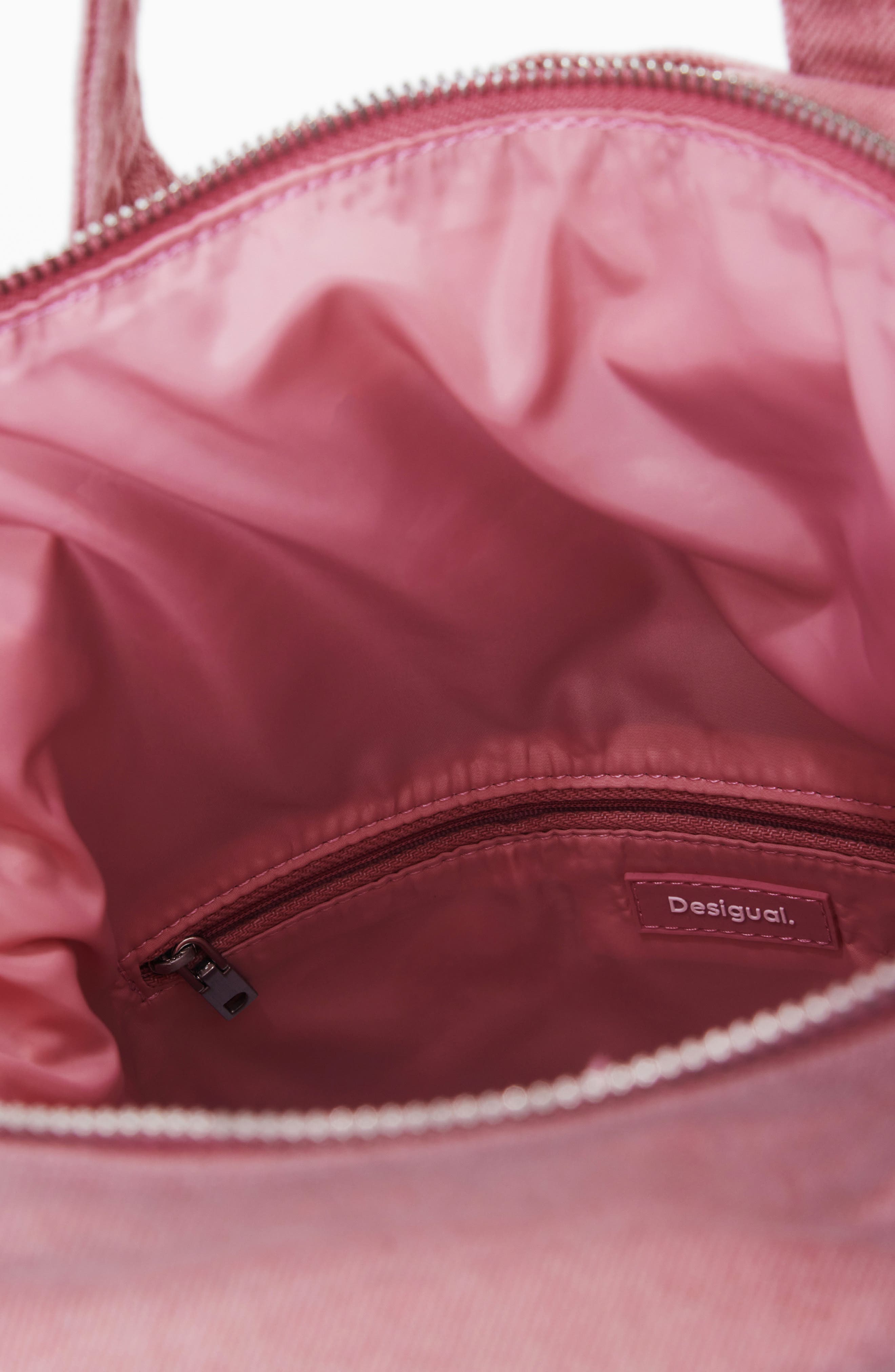 Desigual Convertible Canvas Backpack, Alternate, color, Pink