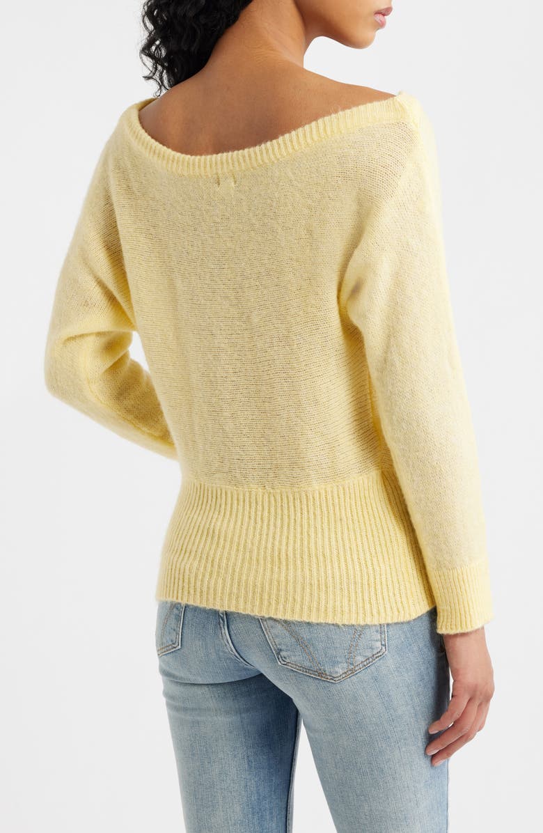 BDG Urban Outfitters Off the Shoulder Knit Sweater, Alternate, color, Yellow