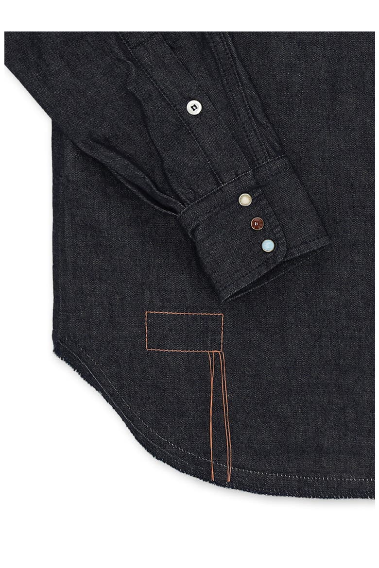 Pasadena Texan Denim Shirt, Alternate, color, Indigo Rinse