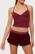 EDIKTED Felice Cross Back Crop Tank