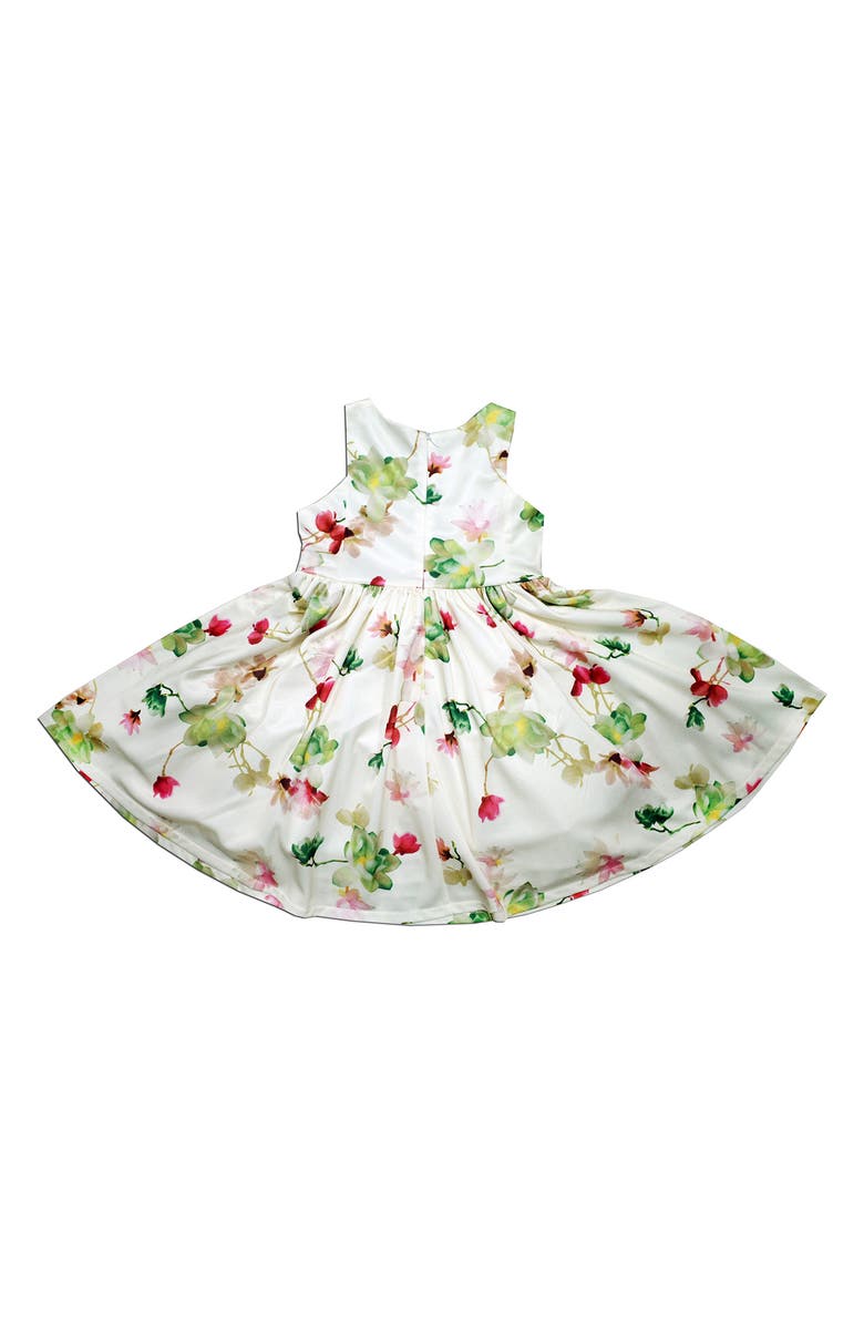 JOE-ELLA Kids' Floral Dress, Alternate, color, White