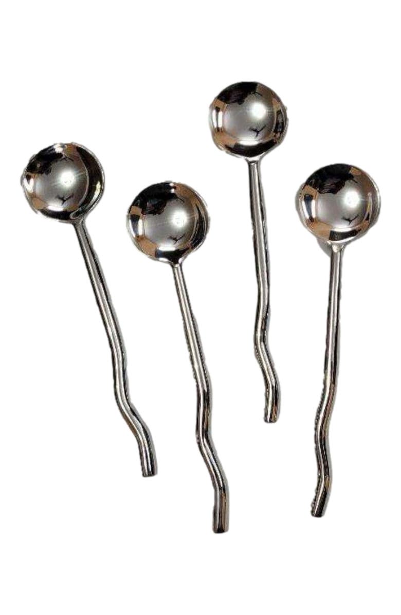 Meso Goods Nadia Spoon - Set of 4, Main, color, Silver