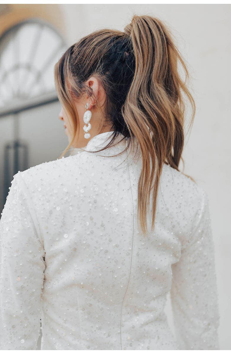 Untamed Petals Chrishell Mini Dress, Alternate, color, Ivory