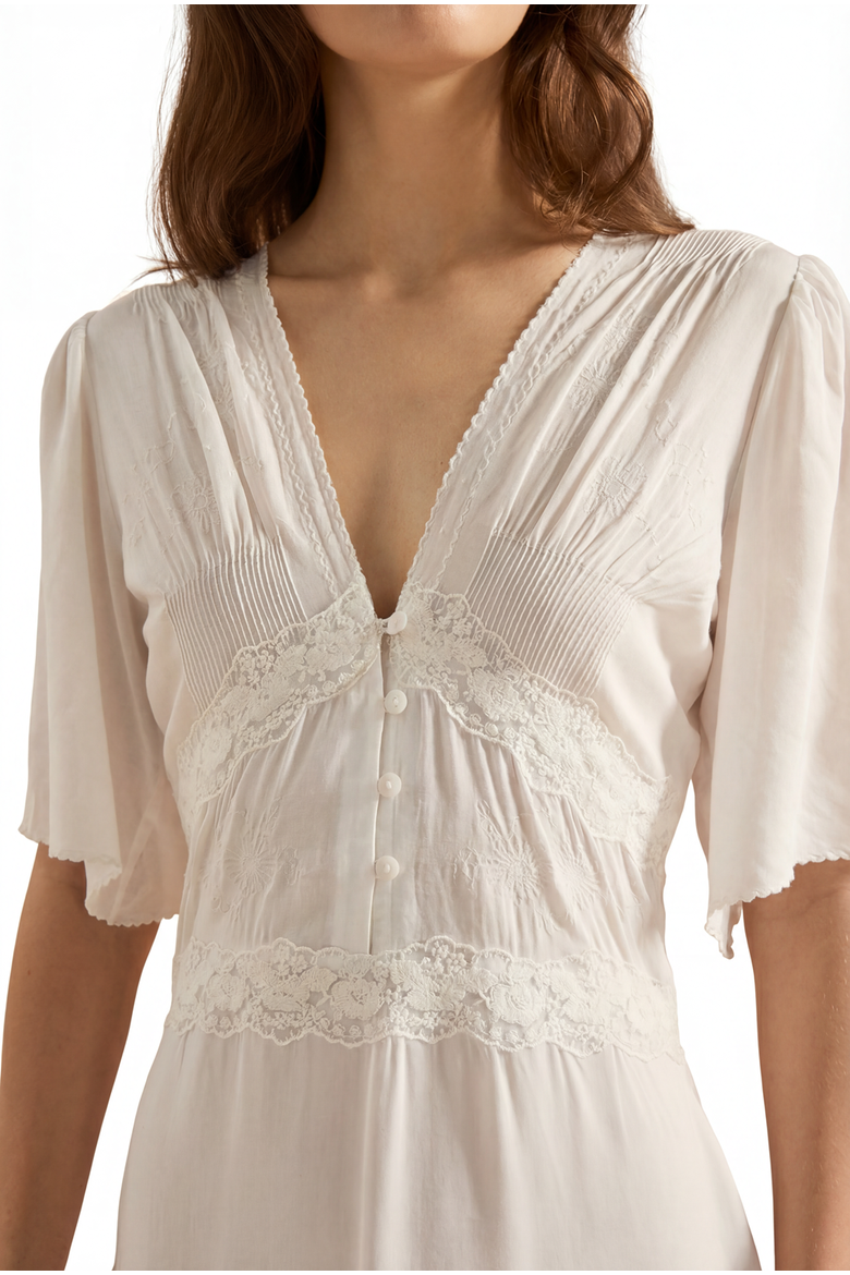 Luisa Nightdress, Alternate, color, Ivory