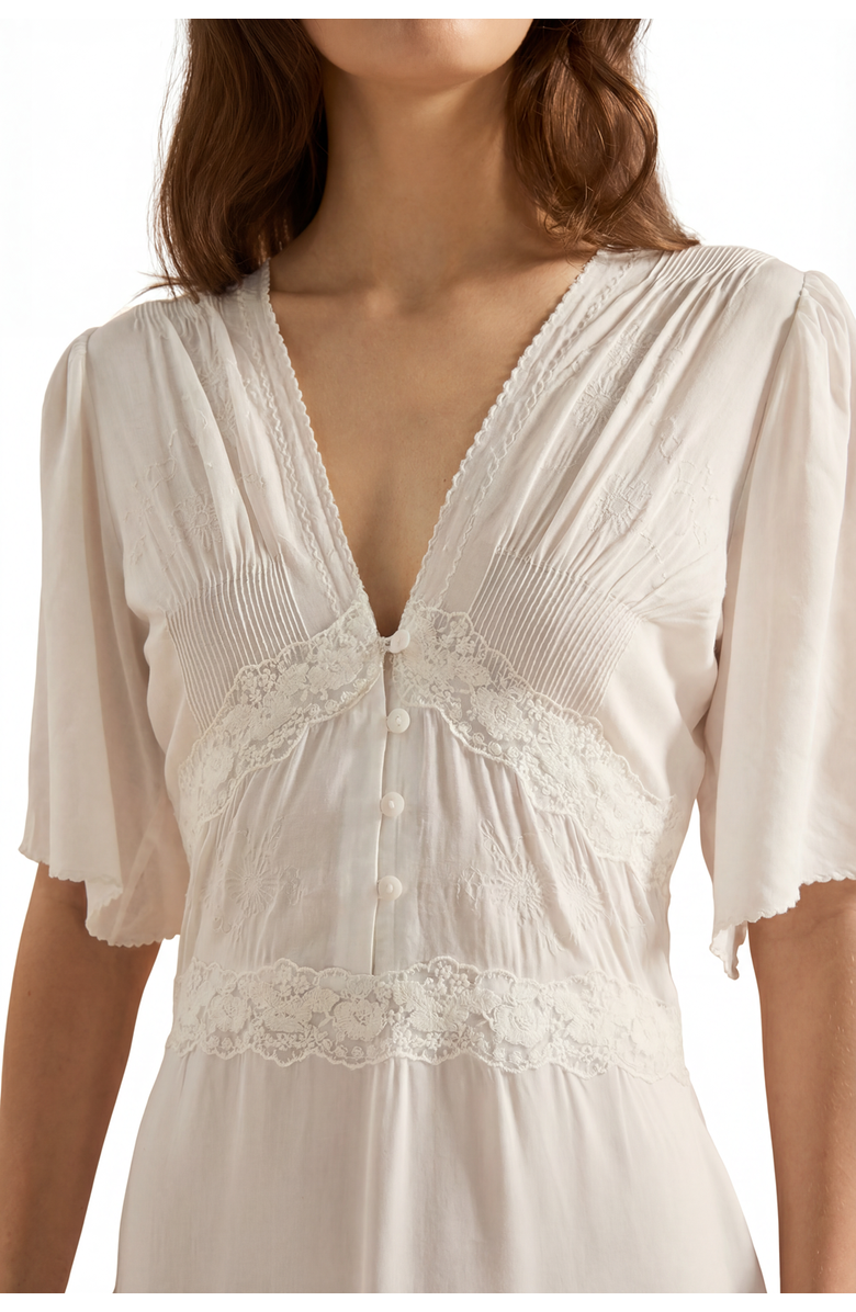 If Only If Luisa Nightdress, Alternate, color, Ivory