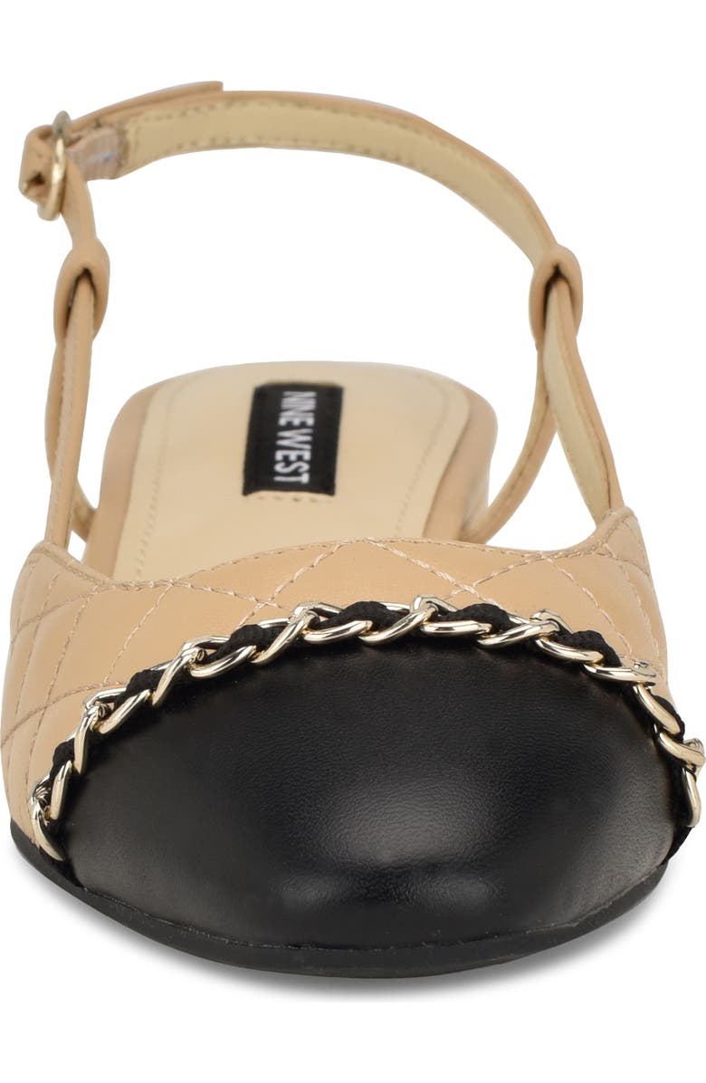 Nine West Charme Slingback Cap Toe Pump, Alternate, color,