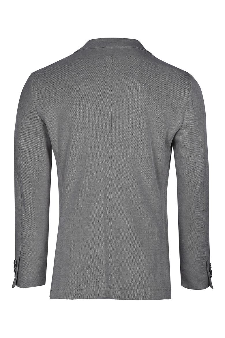 Grey Knit Blazer, Alternate, color, GREY