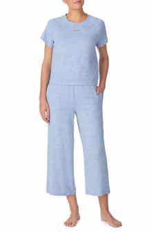 DKNY Short Sleeve Wide Leg Pajamas