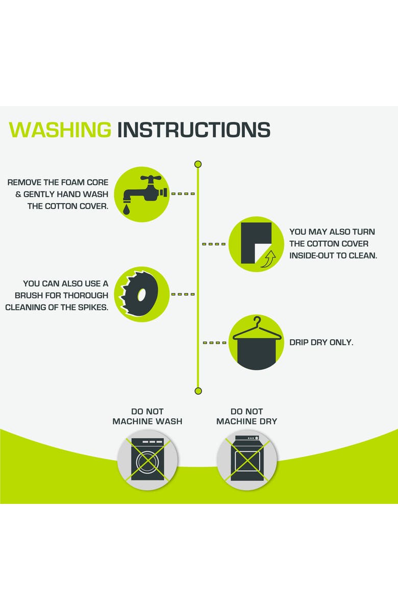 ProsourceFit Ki Acupressure Mat and Pillow Set, Alternate, color, Black Pearl