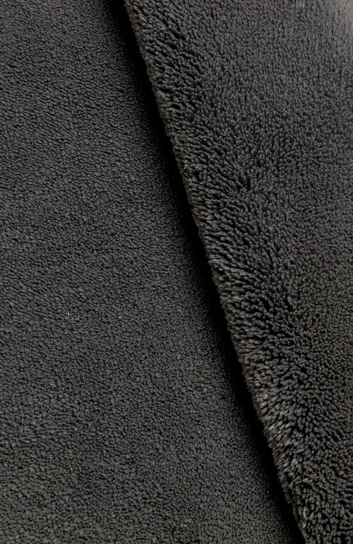 Christy Deep Pile Thick Non-slip Bath Rug In Ash Gray