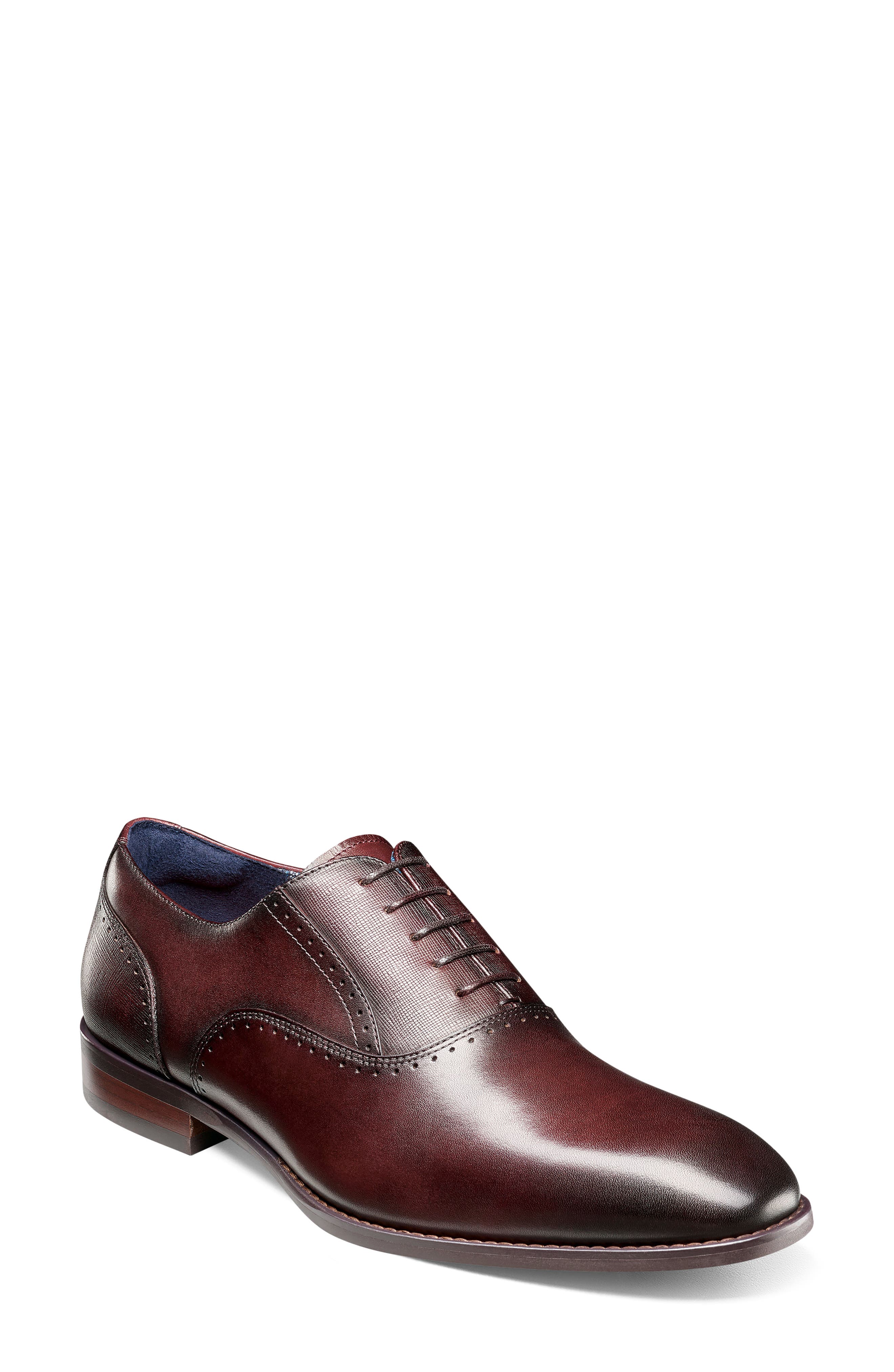 Kalvin Plain Toe Oxford, Main, color, BURGUNDY