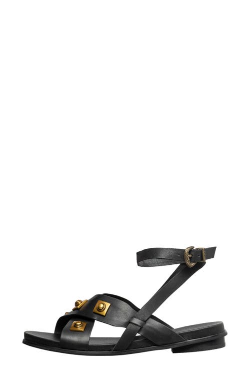 Antelope Reza Stud Sandal In Black