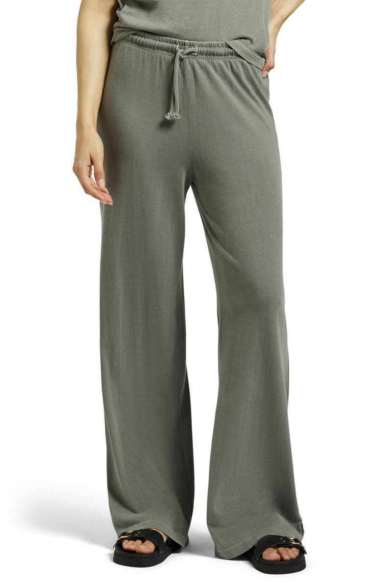 Brixton Carefree Organic Cotton Wide Leg Lounge Pants, Main, color, 
