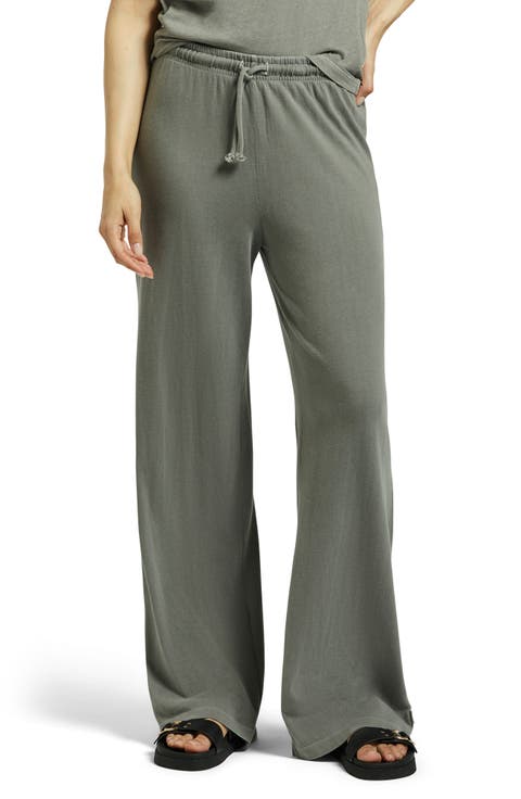 Carefree Organic Cotton Wide Leg Lounge Pants