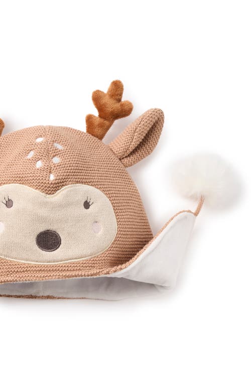 ELEGANT BABY ELEGANT BABY FAWN FAUX FUR LINED AVIATOR HAT