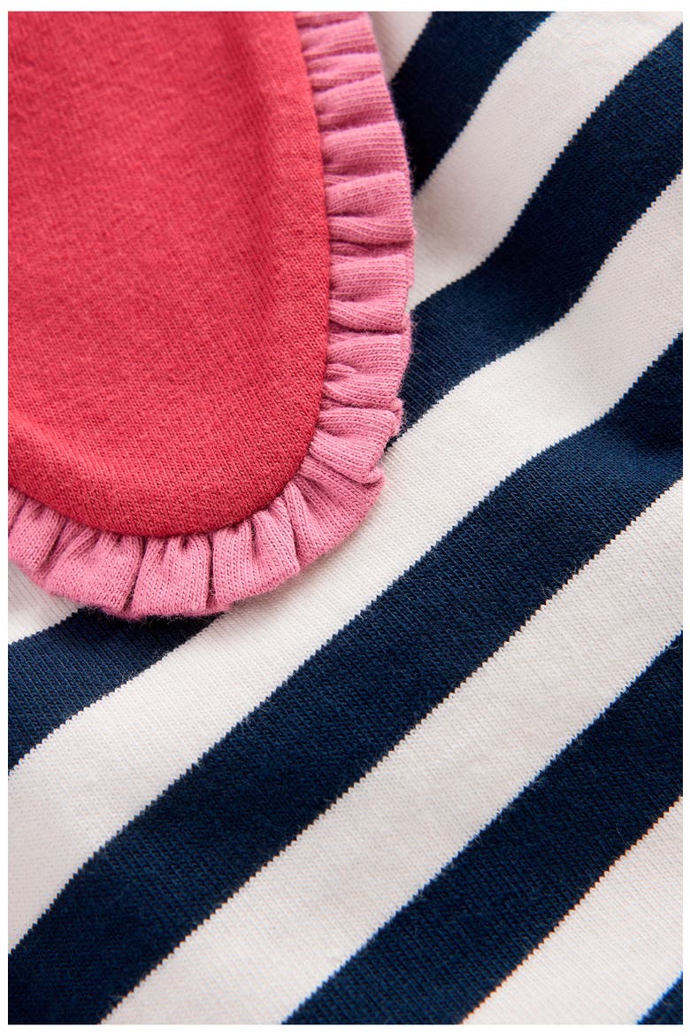 Kids' Collared Breton Jersey Top, Alternate, color, NAVY/ IVORY STRIPE