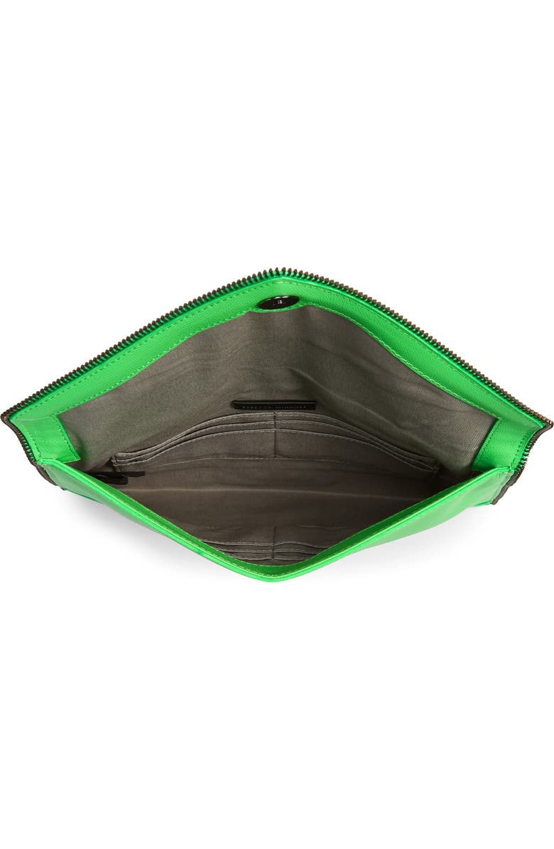 Rebecca Minkoff Leo Leather Clutch, Alternate, color,