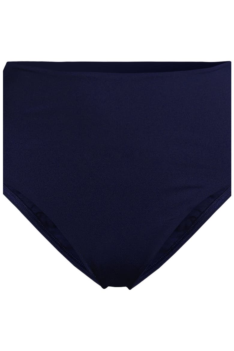 Cheeky High Waisted Bikini Bottoms, Alternate, color, Deep Sea Navy