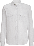 Brunello Cucinelli Easy-fit shirt with shoulder yoke