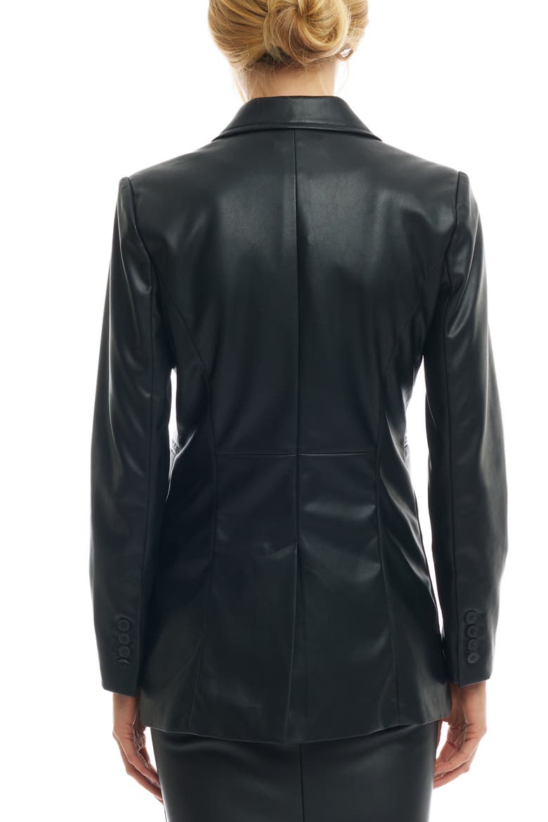 Winona Leather Trench, Alternate, color, Black