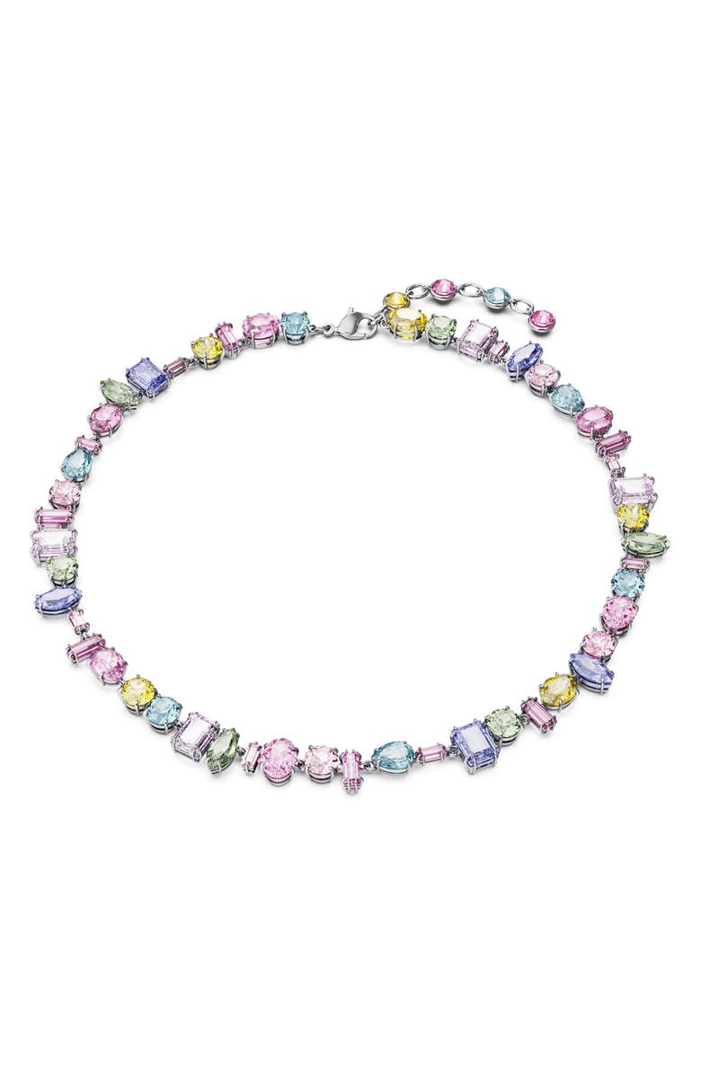 Swarovski Gema Crystal Collar Necklace, Main, color, Multicolored