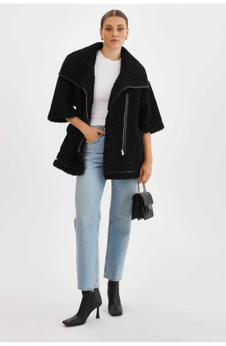 LAMARQUE Ohanna | Faux Fur Coat, Alternate, color, Black