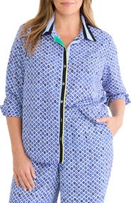 NIC+ZOE Mosaic Stripe Shirt