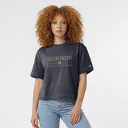 Champion Women's Champion Navy Georgia Tech Yellow Jackets Waist Length Wordmark T-Shirt