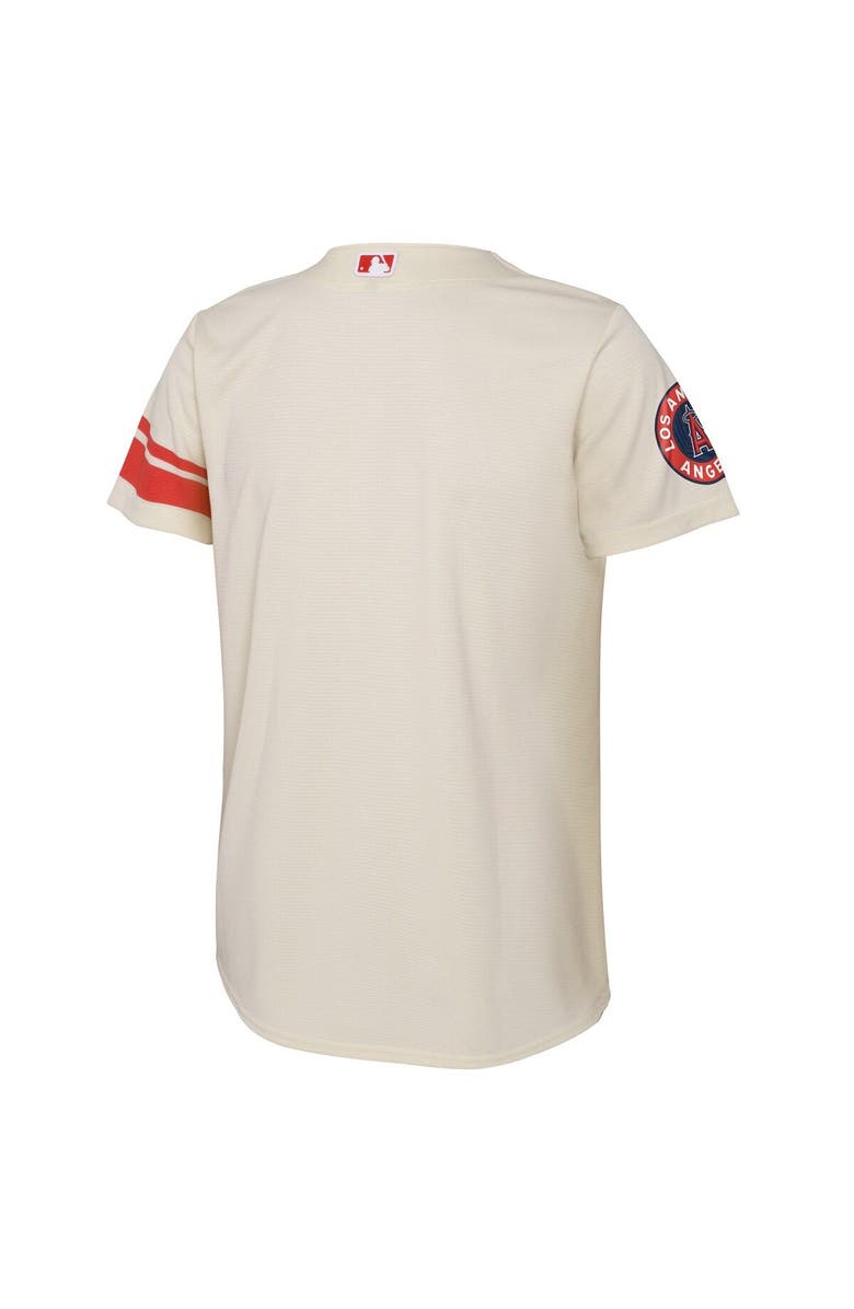 Nike Youth Nike Cream Los Angeles Angels  City Connect Replica Team Jersey, Alternate, color, 