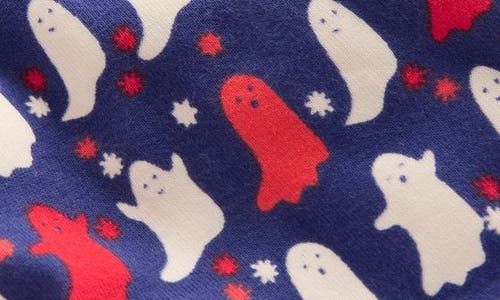 Mini Boden Kids' Halloween Print Glow In Blue