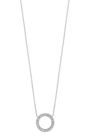 Bony Levy Florentine Circle Pendant Necklace In 18k White Gold