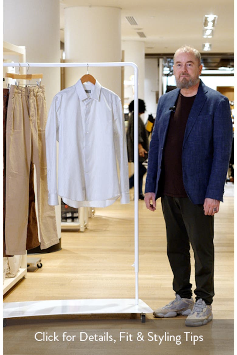 Regular Fit Stripe Non-Iron Cotton Dress Shirt video