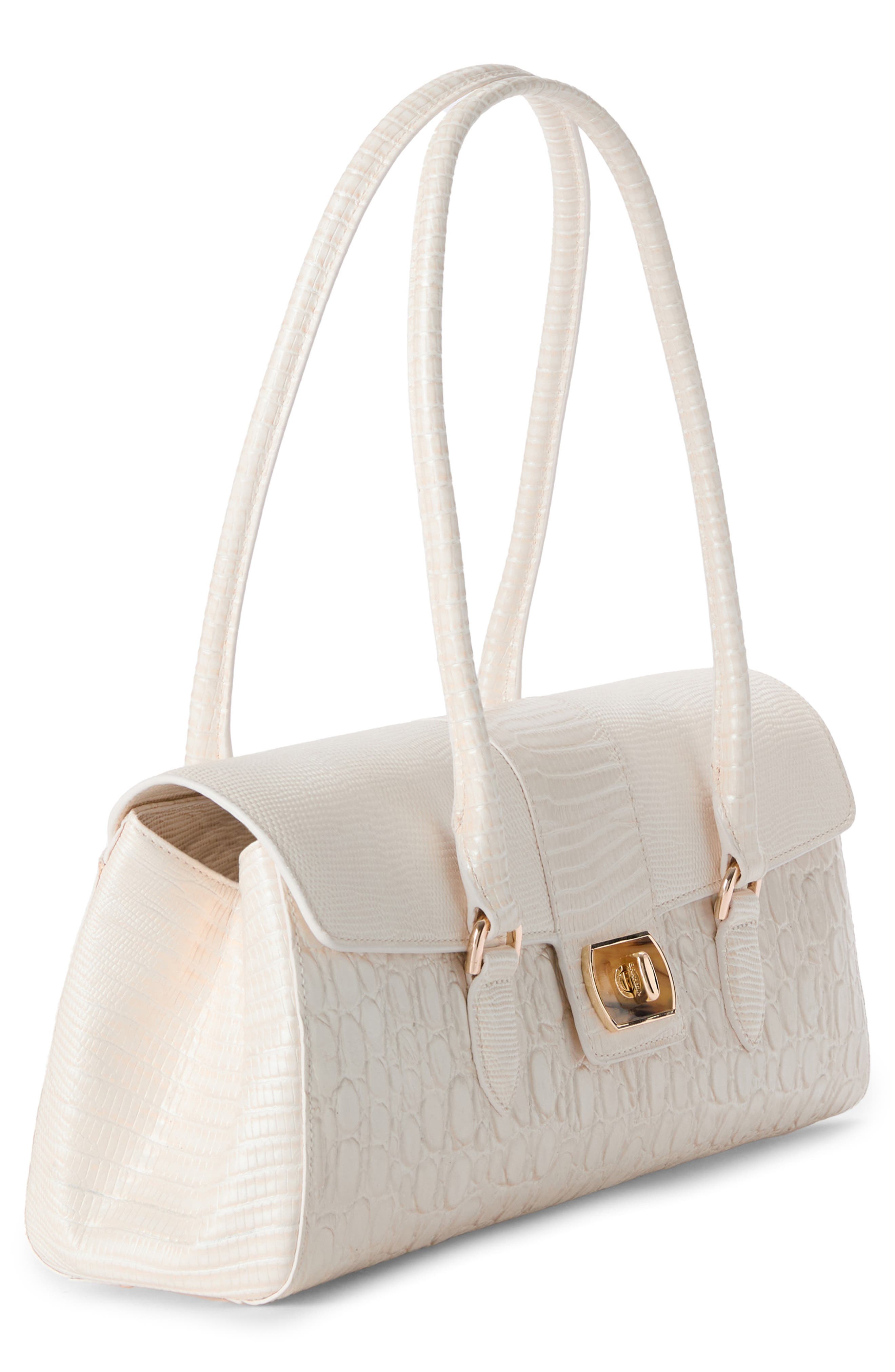 Brahmin Dayan Embossed Leather Satchel, Alternate, color, 