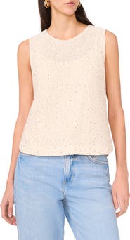 Vince Camuto Sequin Sweater Tank