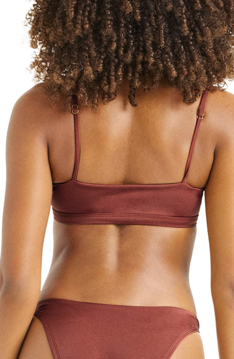 Vitamin A<sup>®</sup> Terra Cutout Bikini Top, Alternate, color, Red Ochre