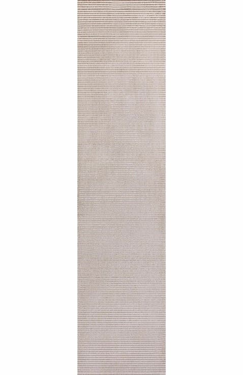 Cole Modern Minimalist Pinstripe High-Low Area Rug
