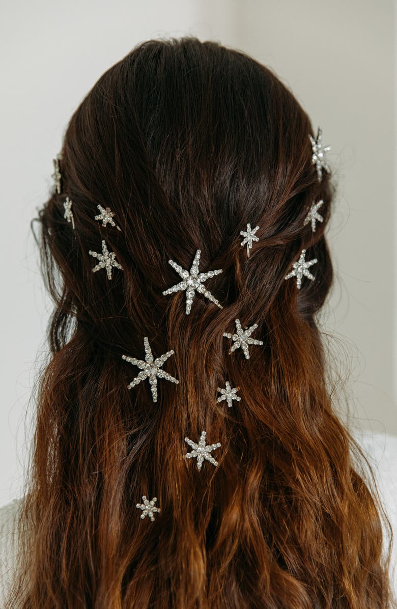 Jennifer Behr Vespera Assorted 5-Pack Swarovski Crystal Bobby Pins, Alternate, color,