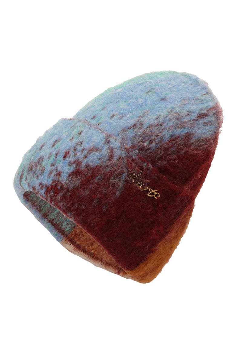 Pixel Gradient Beanie, Alternate, color, TIBETAN RED GRADIENT