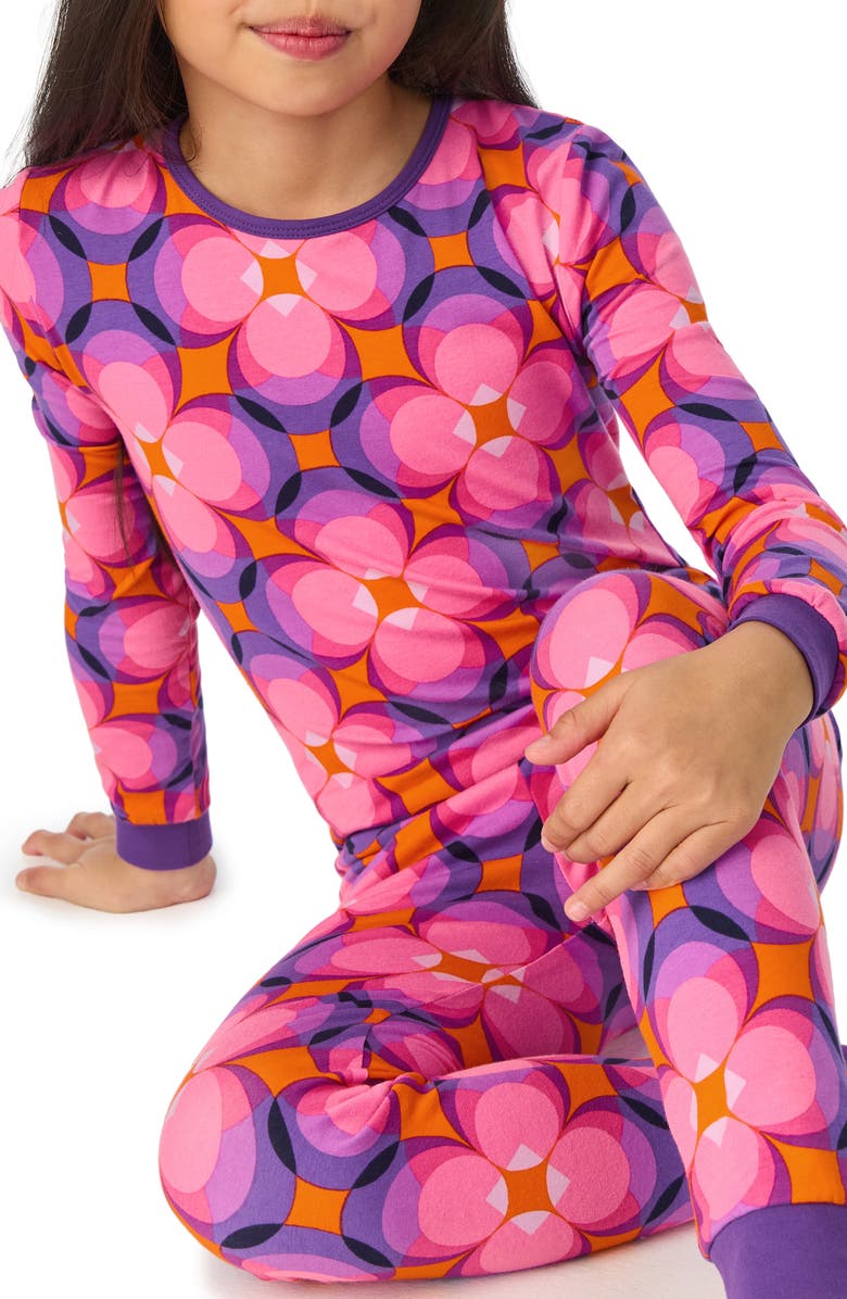 BedHead Pajamas x Trina Turk Kids' Print Fitted Two-Piece Pajamas, Alternate, color, 