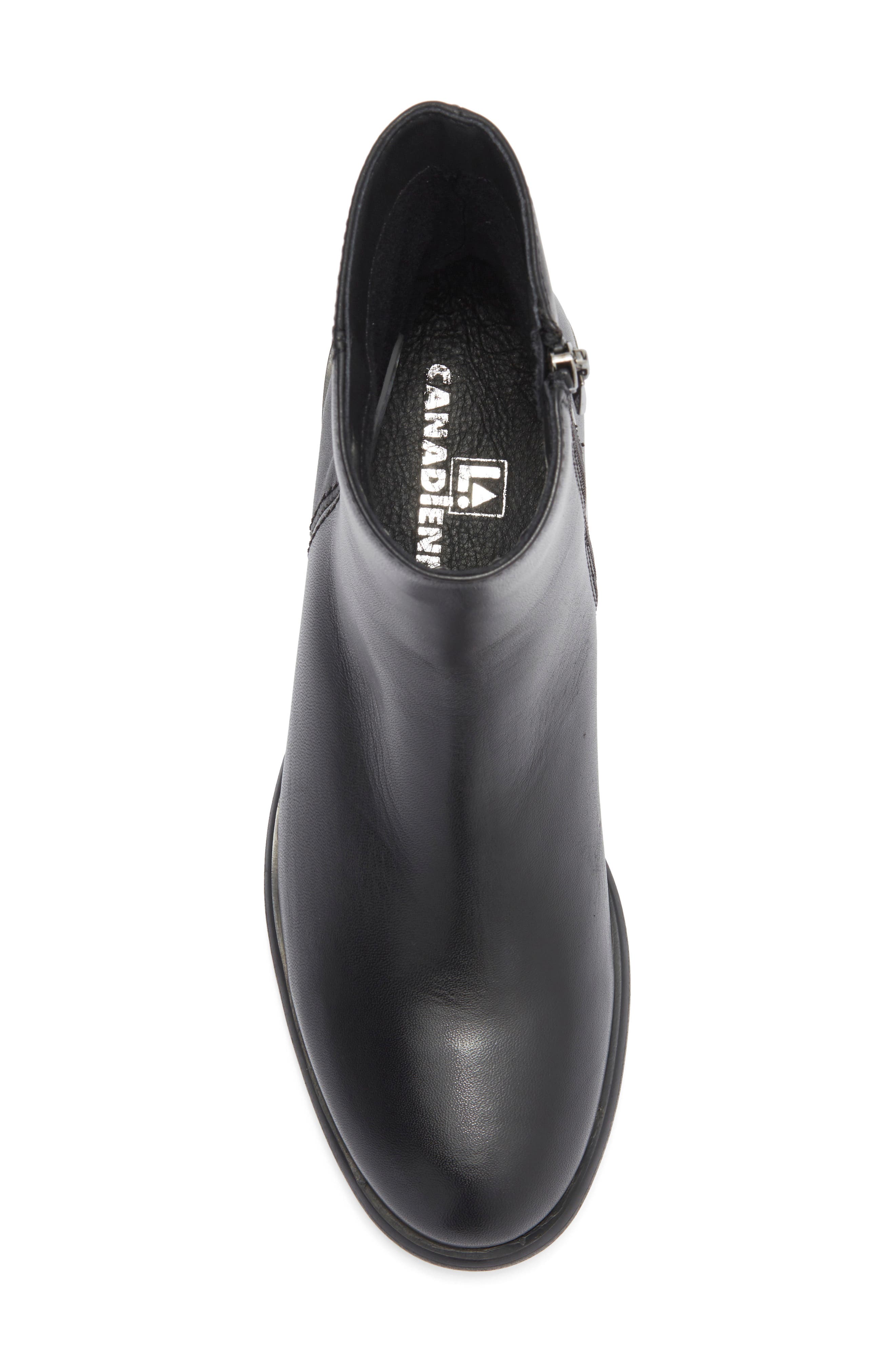 La Canadienne Arya Leather Boot, Alternate, color, Black Leather