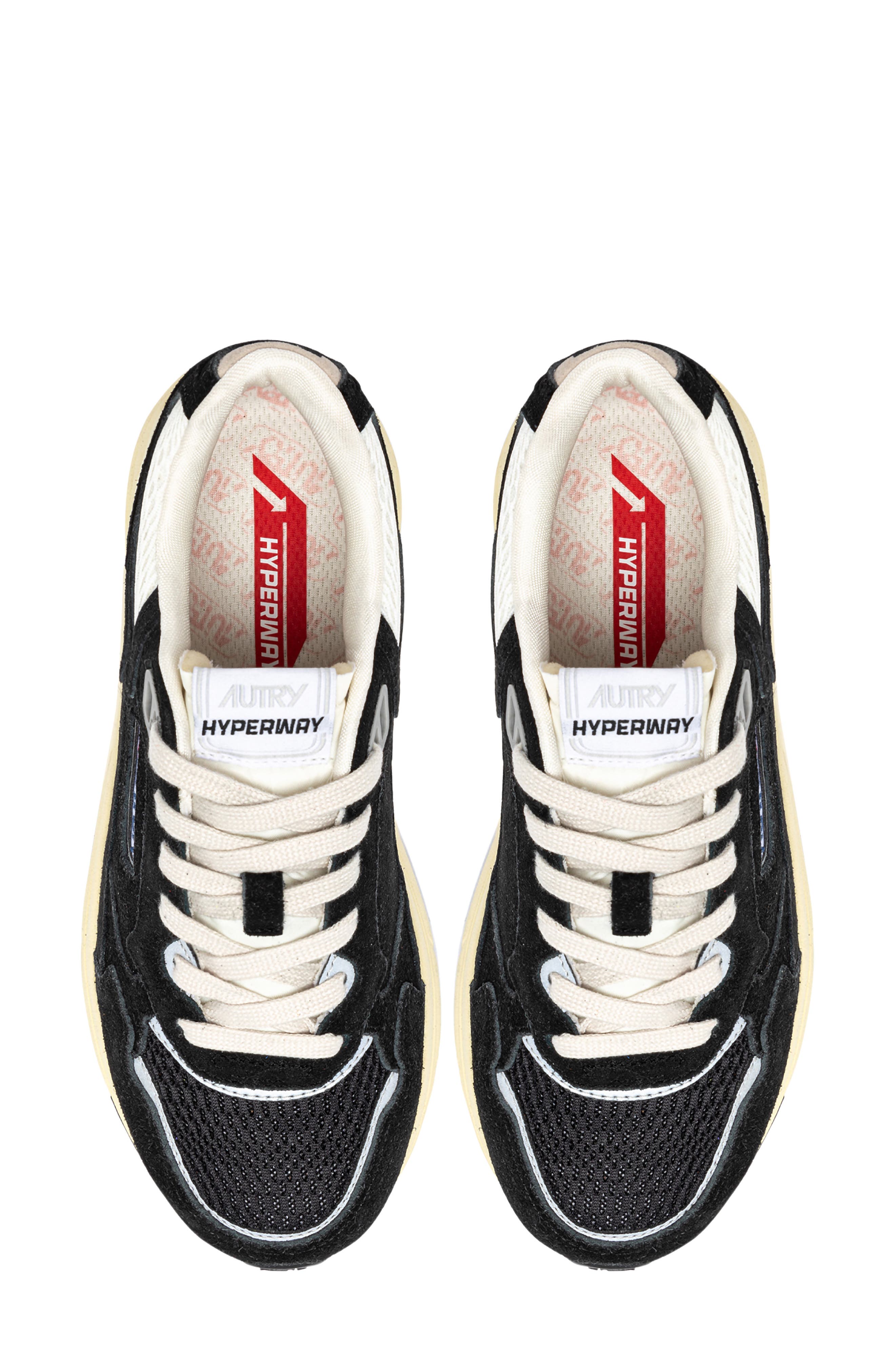 Hyperway Low Sneaker, Alternate, color, BLACK/ SILVER