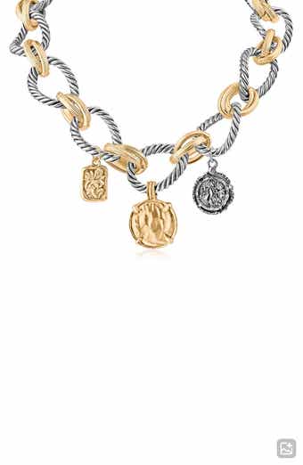 Two-Tone Coin Charm Necklace (Nordstrom Exclusive)