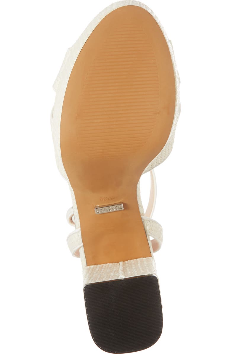 Topshop Leah Cross Strap Platform Sandal, Alternate, color,