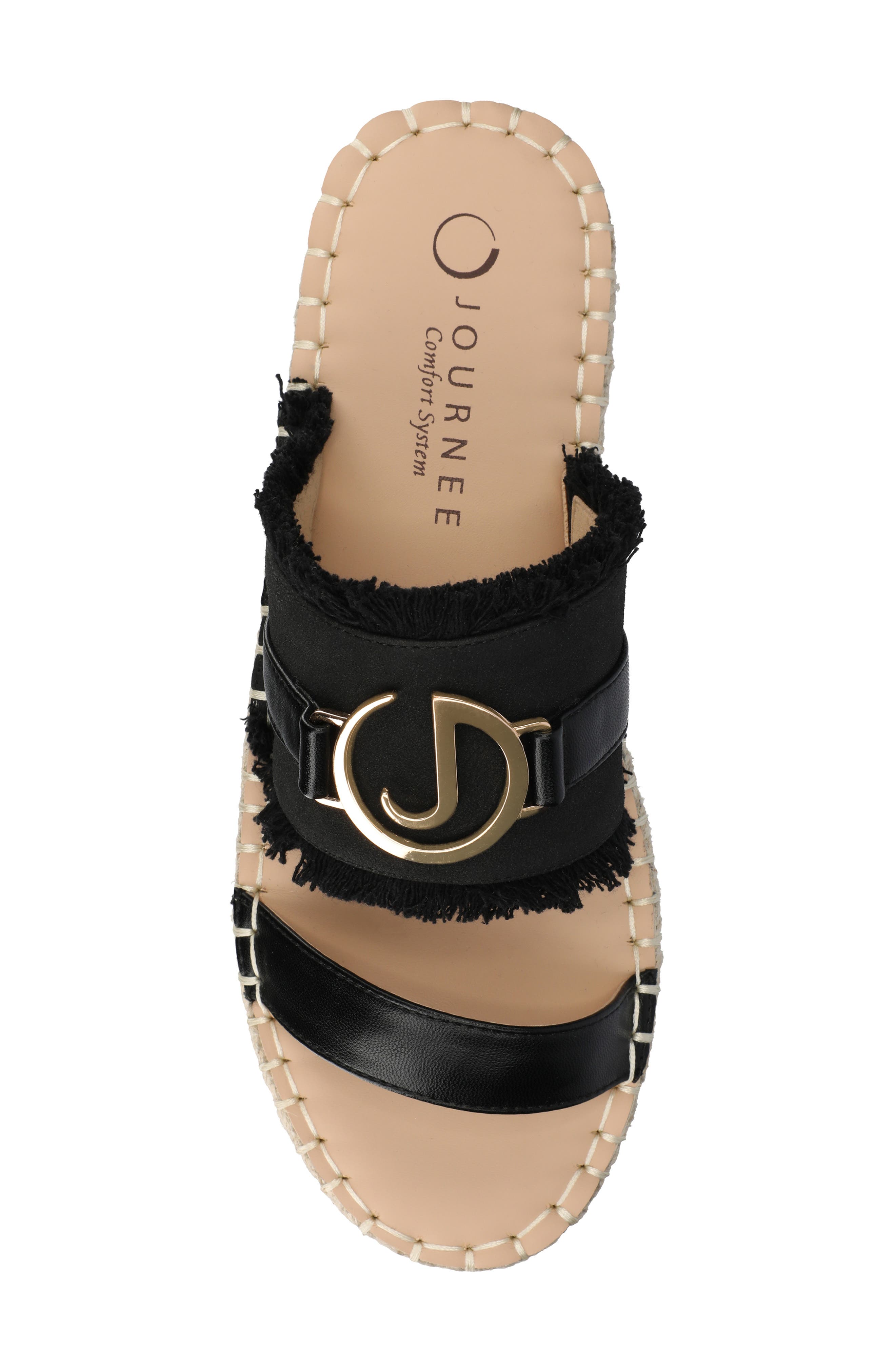 Journee Collection Keelee Espadrille Slide Sandal, Alternate, color, 