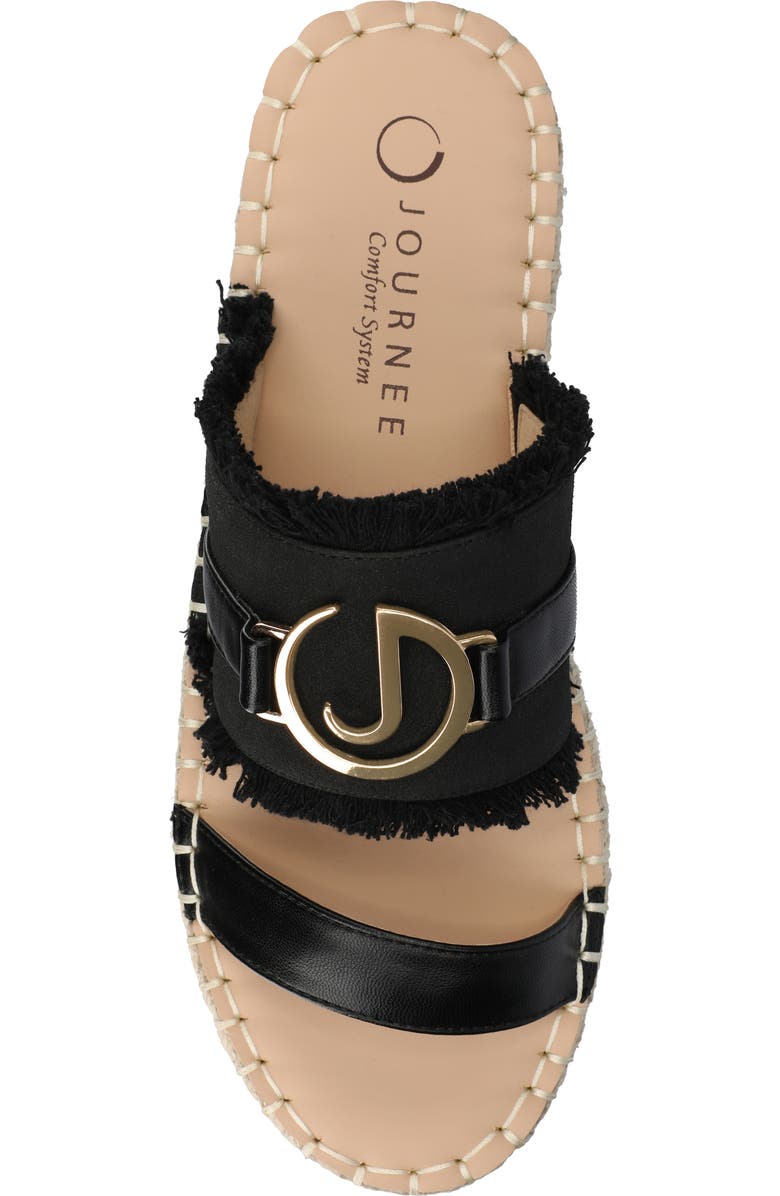 Journee Collection Keelee Espadrille Slide Sandal, Alternate, color,