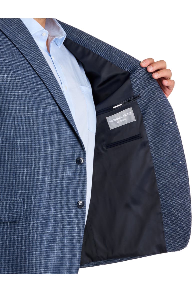 Big & Tall Mini Houndstooth Sport Coat, Alternate, color, NAVY