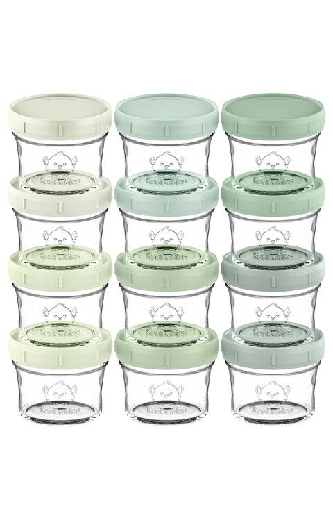 12-Pack Prep Jars Baby Food Storage Glass Containers