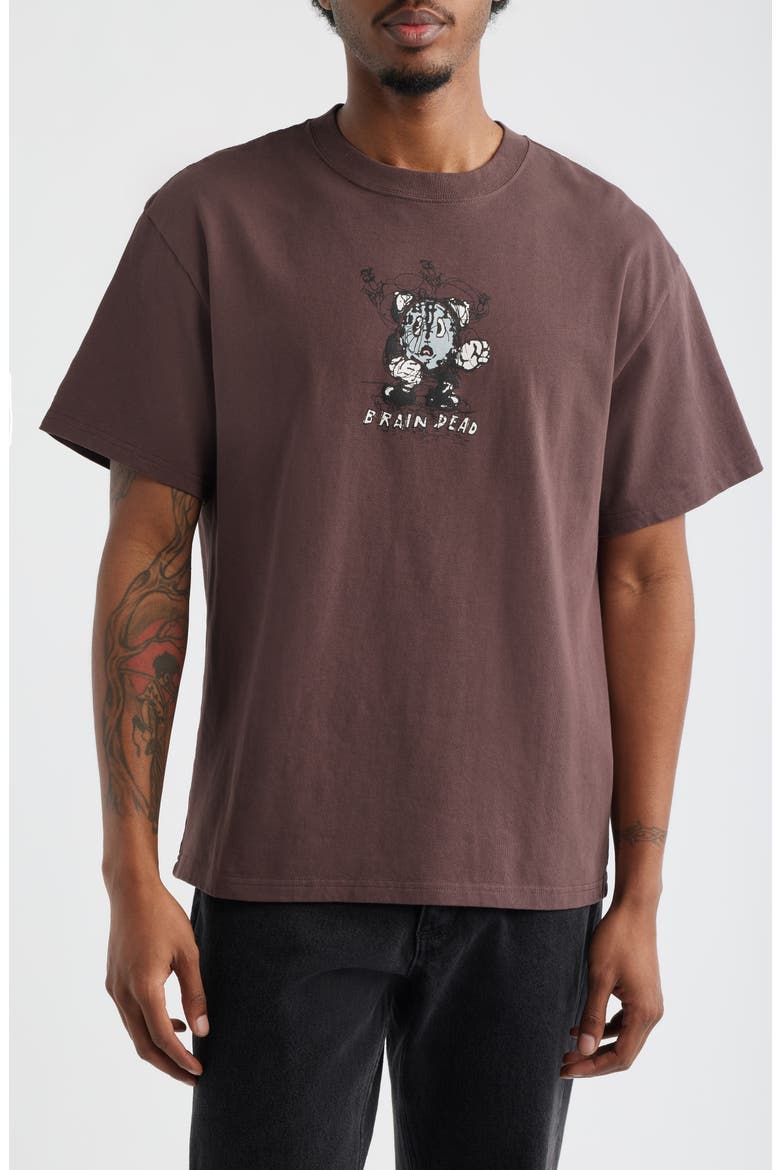 Time is Nigh Cotton Graphic T-Shirt, Main, color, BERRY