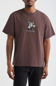 Brain Dead Time is Nigh Cotton Graphic T-Shirt